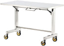 脚折りたたみ式ステンレス作業台(甲板片面折りたたみ自立移動式)