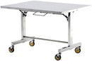 脚折りたたみ式ステンレス作業台(甲板両面折りたたみ自立移動式)