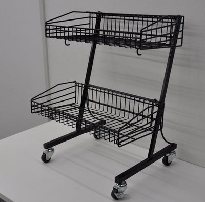 MDワゴン 黒2段タイプ