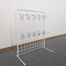 卓上ネットスタンド白　ネットフック付き