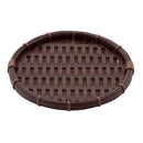 竹タイプ 丸型 浅ざる 濃茶