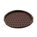 竹タイプ 丸型 浅ざる 濃茶