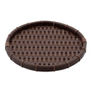 竹タイプ 丸型 浅ざる 濃茶