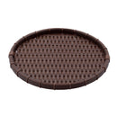 竹タイプ 丸型 浅ざる 濃茶