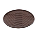 竹タイプ 丸型 浅ざる 濃茶