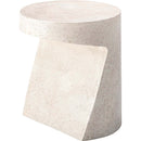 ストーン調ラウンドトップアートサイドテーブル　AST-31