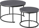 カフェ用リングベースラウンドスチールネストテーブル　COU-001