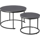 カフェ用リングベースラウンドスチールネストテーブル　COU-001