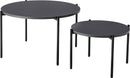 カフェ用ラウンドスチールネストテーブル　COU-002