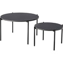 カフェ用ラウンドスチールネストテーブル　COU-002