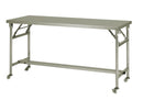 【法人様限定】脚折りたたみ式ステンレス作業台　キャスター付
