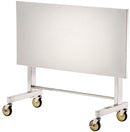 脚折りたたみ式ステンレス作業台（甲板片面折りたたみ自立移動式）