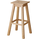 オーク材スクエアトップカフェスツール　MTK-530NA　2脚セット