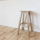 オーク材スクエアトップカフェスツール　MTK-530NA　2脚セット