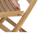 アカシア折りたたみカフェチェア　NX-801　2脚セット