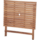 アカシア折りたたみカフェテーブル　パラソル対応　NX-903