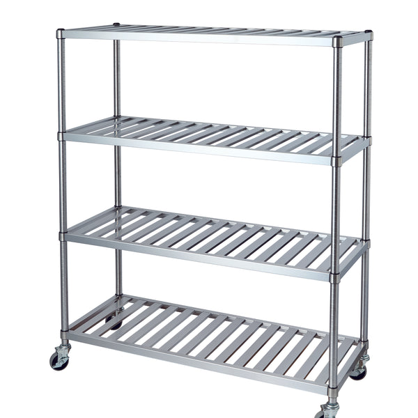 (送料別途)(直送品)シンコー ステンレスラック 888×738×1800 RBN4-9075(受注生産) シンコー ステンレスラック (SUS304・スノコ棚3段仕様) 1188×438×1800