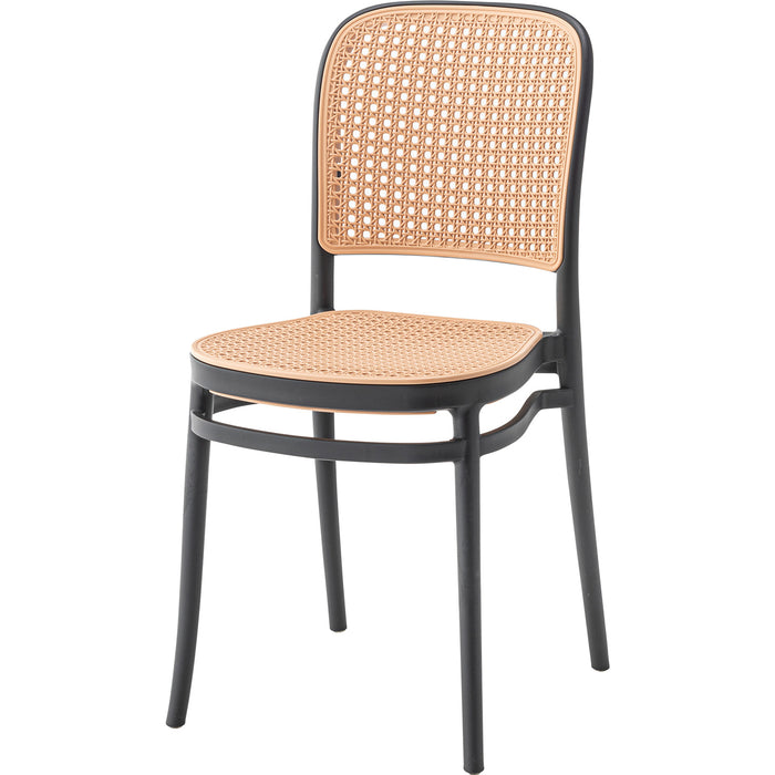 ラタン調軽量スタッキングチェア TOE-129 4脚セット