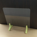 【飛沫防止パーテーション】カラースタンド　イエローグリーン（アクリル板セット）