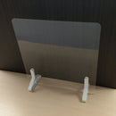 【飛沫防止パーテーション】カラースタンド　オフホワイト（アクリル板セット）