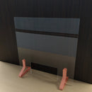 【おしゃれでかわいい飛沫防止パーテーション】カラースタンド　ピンク（アクリル板セット） アパレルショップ用