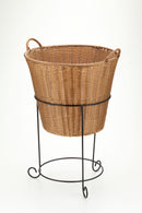 エコノミー丸深型テーパーバスケット手付45型スタンドCタイプXXL CF-4864-BK