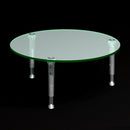 伸縮クリアポール　円形グリーンエッジ板