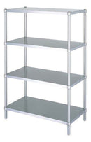 ステンレスラック　ベタ棚4段タイプ