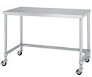 ステンレス作業台　三方枠仕様　キャスター付