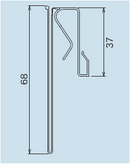 POPレール Fタイプ 冷ケース用　10本入