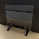 【飛沫防止パーテーション】カラースタンド　ブラック（アクリル板セット）