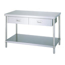 ステンレス作業台　アジャスト付　ベタ棚仕様