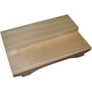 桧そり天段付盛皿