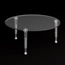 伸縮クリアポール　円形板