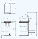 フリーザー(冷凍庫)チェスト型 上開きタイプ KF-60NF
