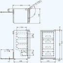 フリーザー(冷凍庫)アップライト型 前開きタイプ MB-6114A